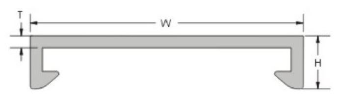 絕緣配線槽蓋DC-33L▲W33mm*H9mm*L2M